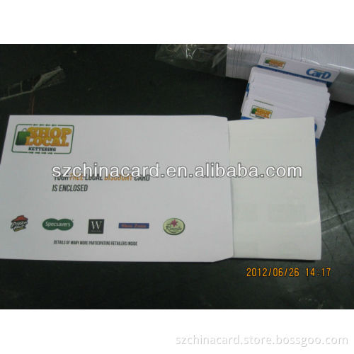 Promotional Advertisement Envelope Card Holder Printing